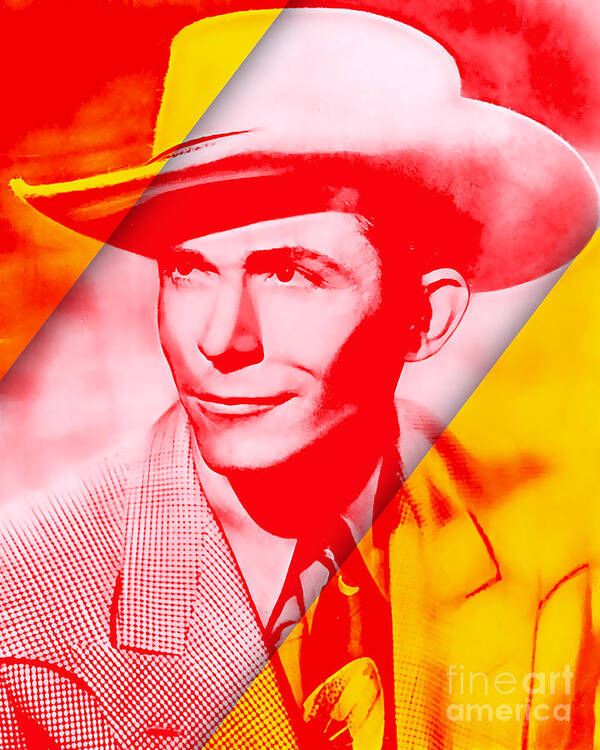 Hank Williams Poster featuring the mixed media Hank Williams Collection #3 by Marvin Blaine