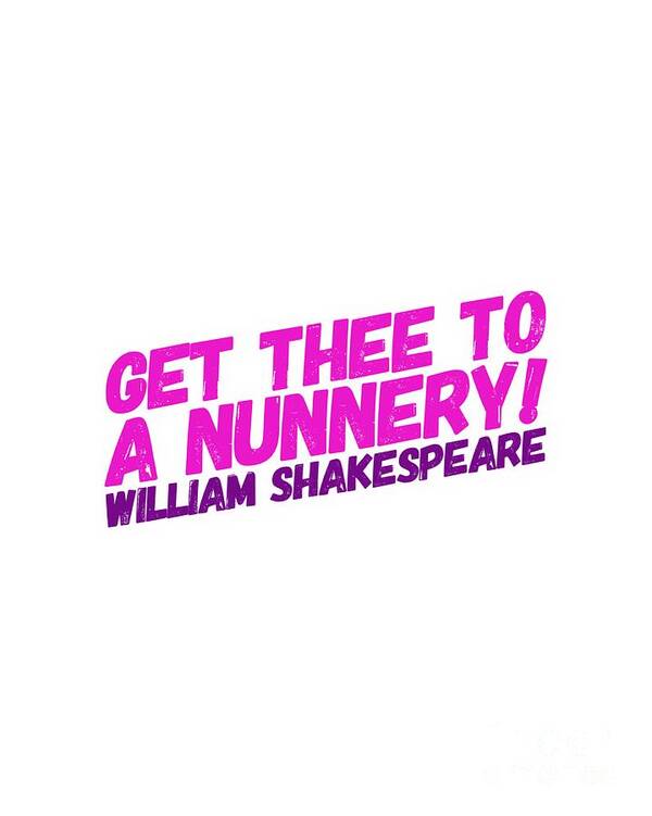 William Poster featuring the digital art William Shakespeare, Insults and Profanities #14 by Esoterica Art Agency