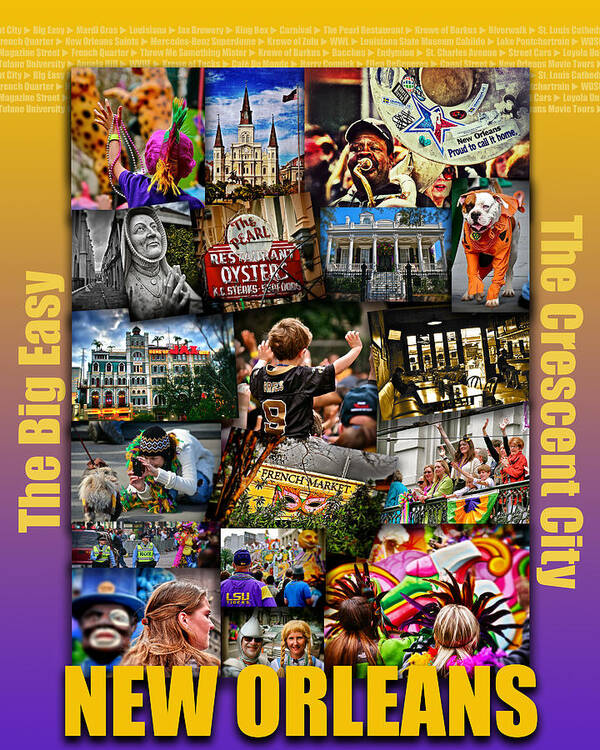 New Orleans Poster featuring the photograph 16X20 New Orleans Poster by Jim Albritton