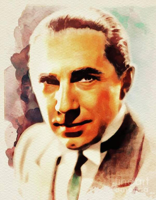 Bela Poster featuring the painting Bela Lugosi, Hollywood Legend #2 by Esoterica Art Agency