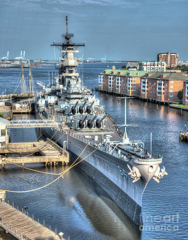 USS Wisconsin BB 64 #3 Poster by Greg Hager - Pixels