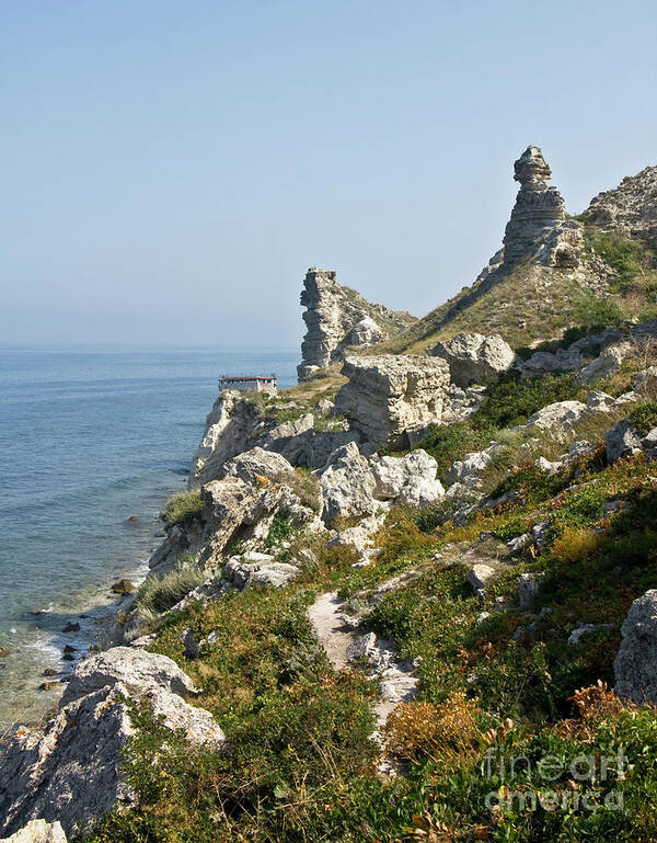 Sea Poster featuring the photograph Tarhankut, Crimea #6 by Irina Afonskaya