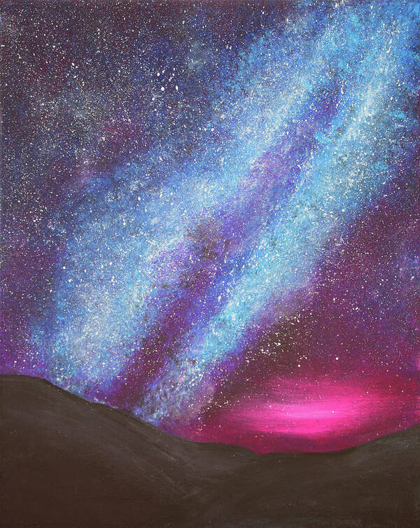 Sky Poster featuring the painting A Sky Full Of Stars by Iryna Goodall