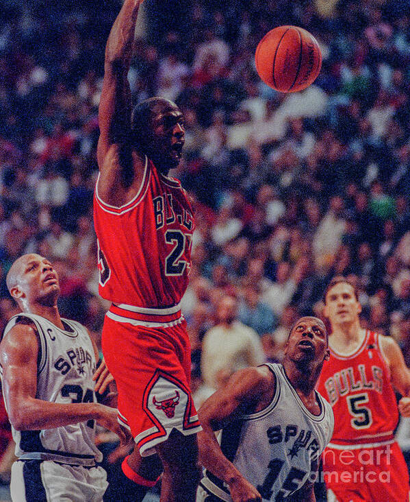 Michael Jordan Poster featuring the photograph After Jam by Richard Yee