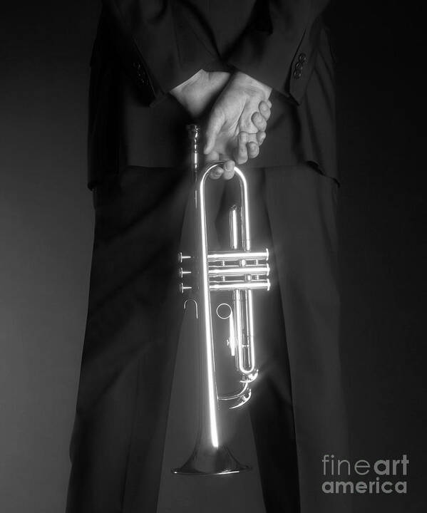 Man Poster featuring the photograph Ari and Trumpet by Tony Cordoza
