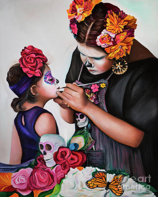 Folkloric Poster featuring the painting Big Day by Barbara Rivera