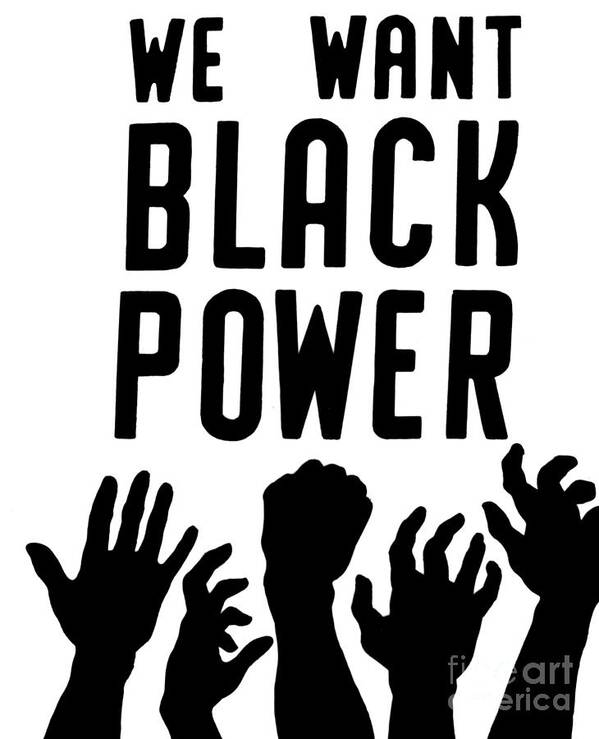 1967 Poster featuring the drawing Black Power, 1967 by Granger