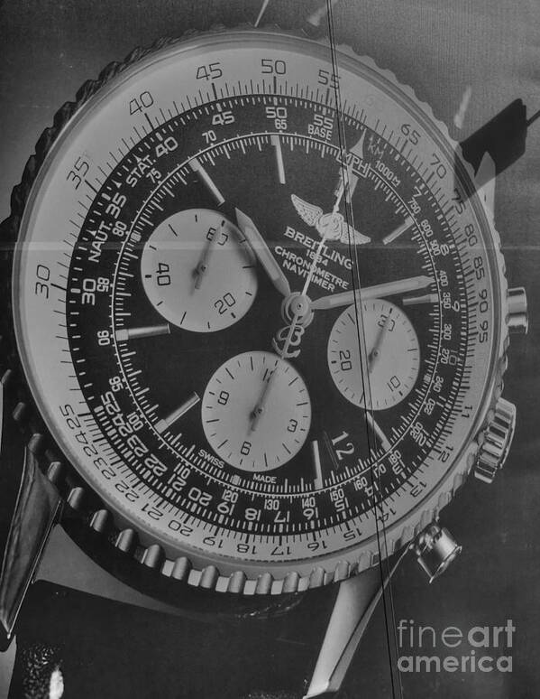 Billboard Poster featuring the photograph Breitling Chronometer by David Bearden