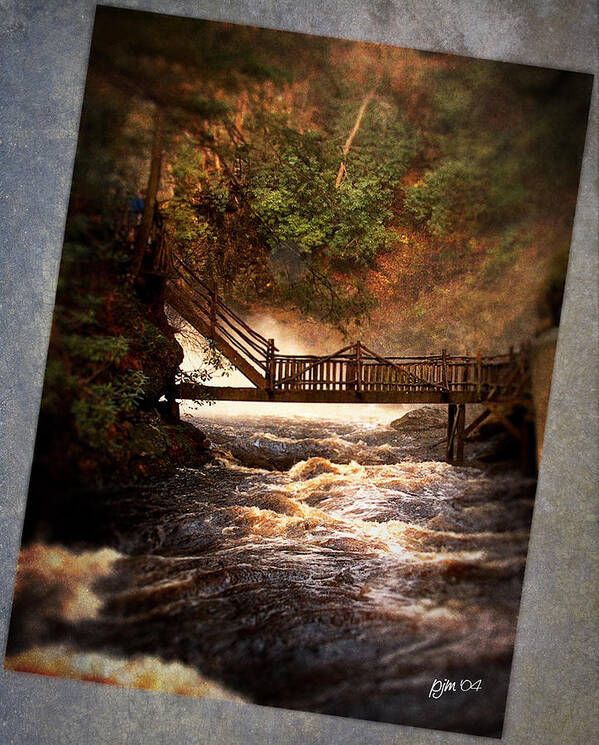 Landscape Poster featuring the photograph Bushkill Falls by Phil Mancuso
