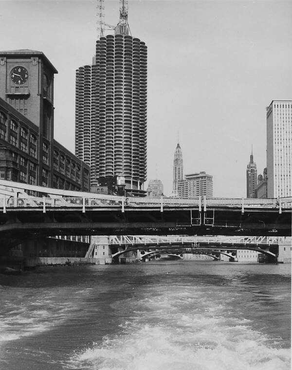 Chicago Poster featuring the photograph Chicago by Boat by Chicago and North Western Historical Society