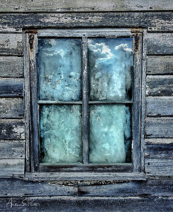 Window Poster featuring the photograph Cloudy Window by Andrea Platt