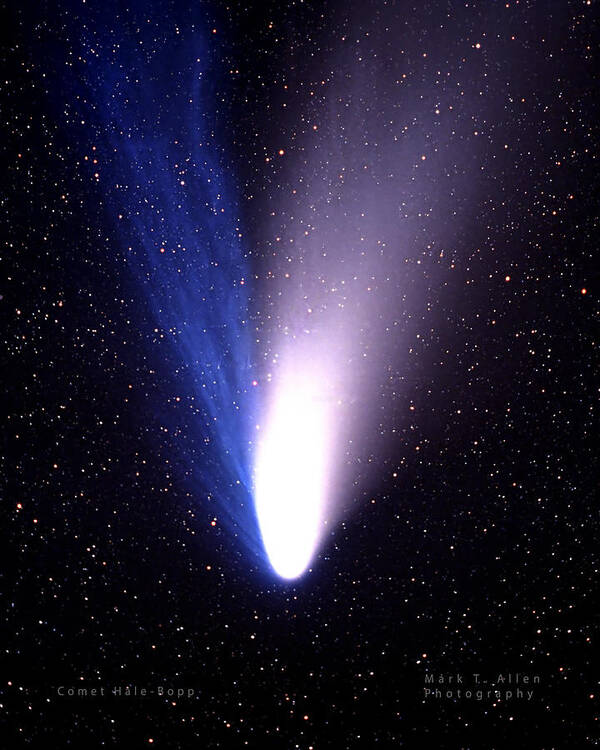 Comet Hale-bopp Poster featuring the photograph Comet Hale-Bopp by Mark Allen