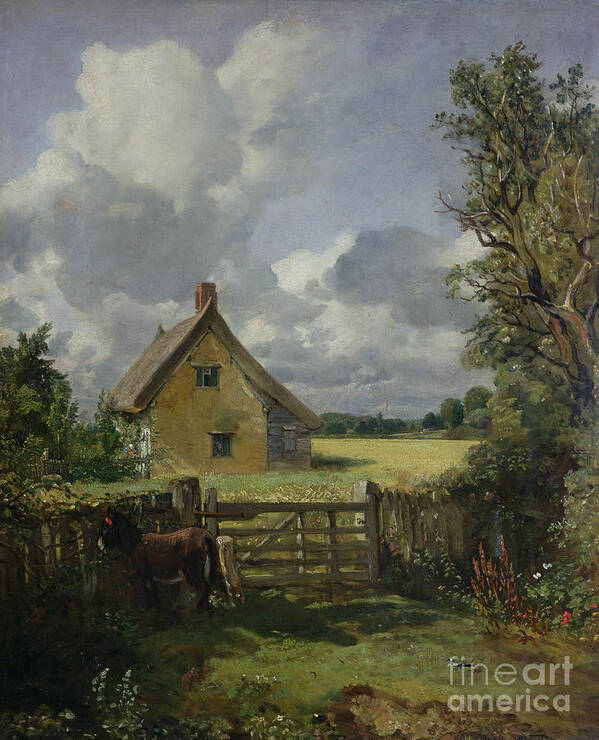 Cottage Poster featuring the painting Cottage in a Cornfield by John Constable