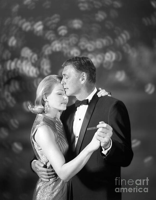 1960s Poster featuring the photograph Couple Slow Dancing, C.1960s by H. Armstrong Roberts/ClassicStock