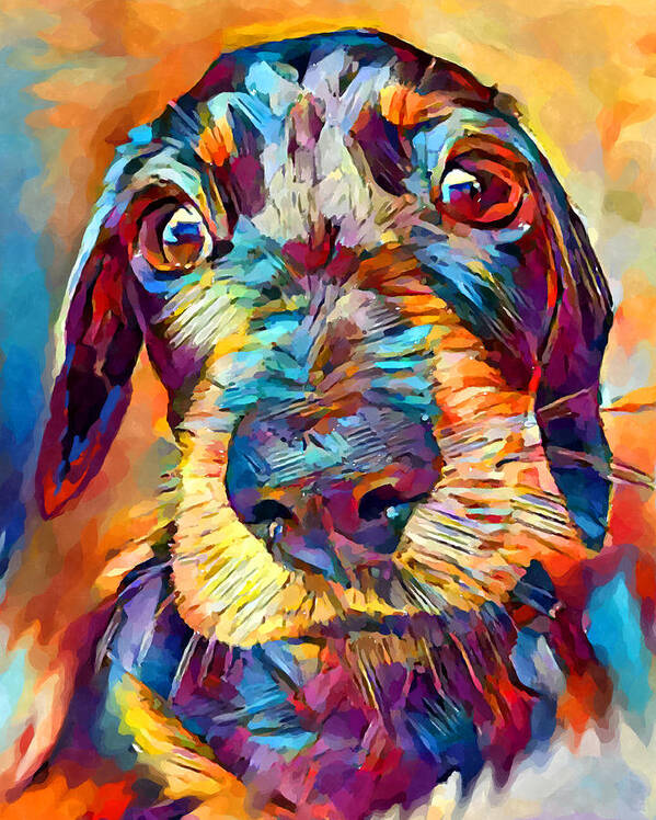 Dog Poster featuring the painting Dachshund 2 by Chris Butler