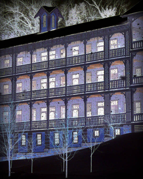 Winter Poster featuring the photograph Dark Winter Night by Mary Beth Landis