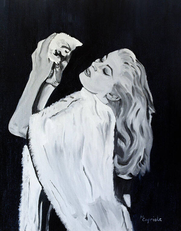 Anita Ekberg Poster featuring the painting Dolce Kitten by Mary Capriole