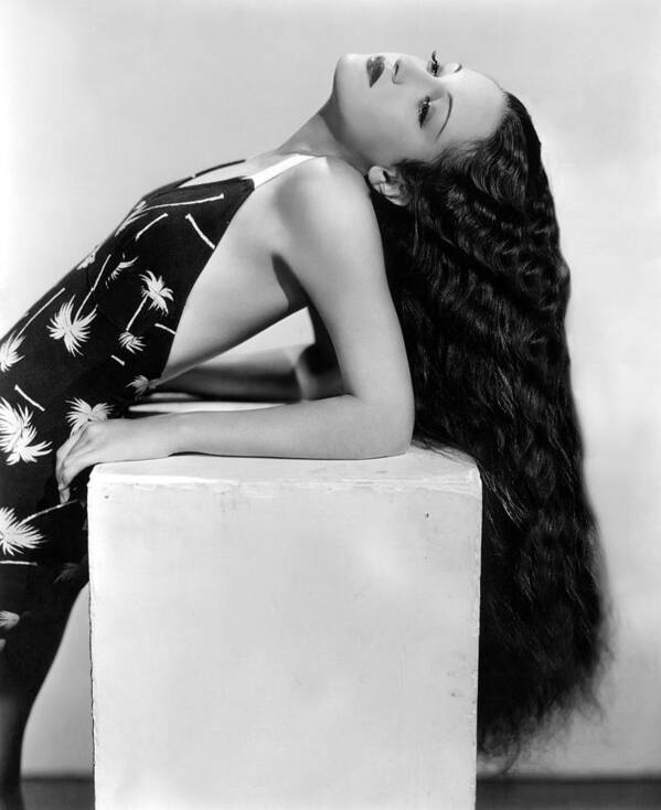 1940s Portraits Poster featuring the photograph Dorothy Lamour, Paramount Pictures, 1936 by Everett