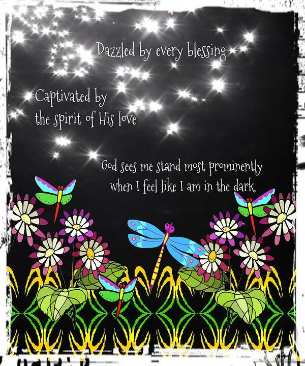 Spiritual Poster featuring the photograph Dragonfly Garden by Wired Circuit
