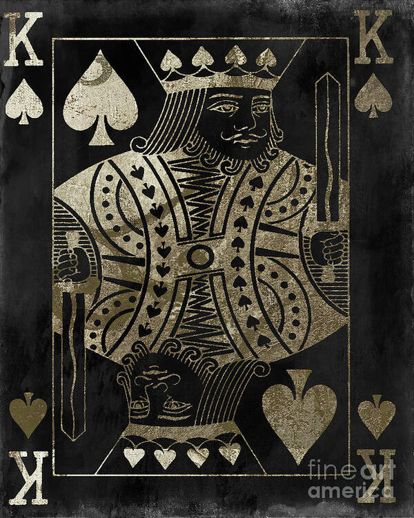 Playing Cards Poster featuring the painting Fashion King by Mindy Sommers