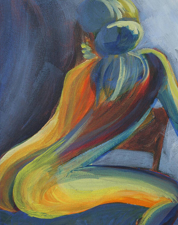 Figure Poster featuring the painting Figure II by Trina Teele