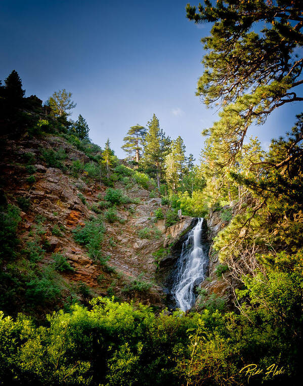 Flowing Poster featuring the photograph Garden Creek Falls Canyon by Rikk Flohr