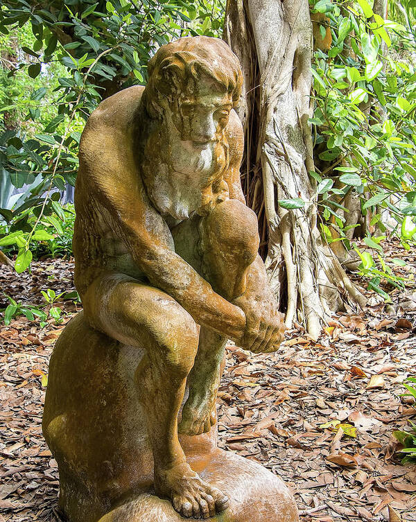 Sculpture Poster featuring the photograph Garden Sculpture 3 by Richard Goldman