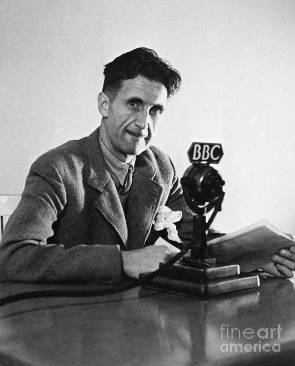 1943 Poster featuring the photograph George Orwell by Granger