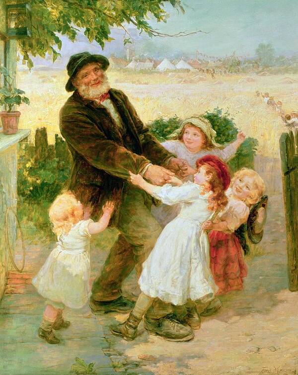 Quaint Poster featuring the painting Going to the Fair by Frederick Morgan