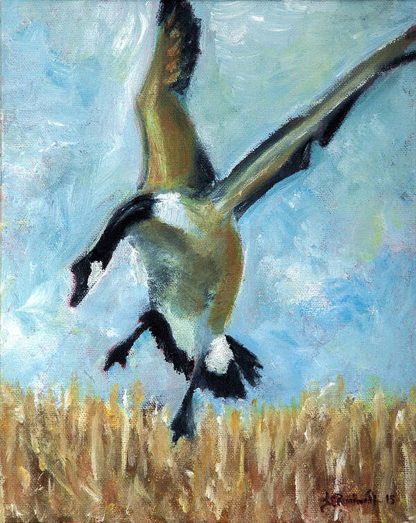 Goose Poster featuring the painting Goose by Jason Reinhardt