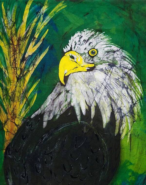 American Bald Eagle Poster featuring the tapestry - textile Great Bald Eagle by Kay Shaffer