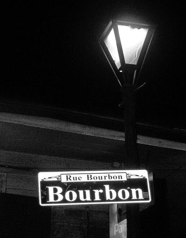 Bourbon Street Poster featuring the photograph Hanging Around by Joy Tudor