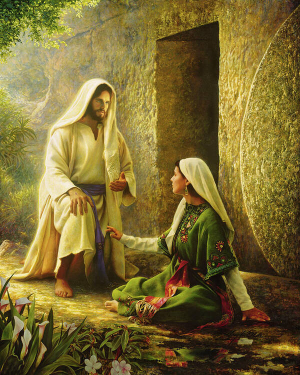 Jesus Poster featuring the painting He is Risen by Greg Olsen