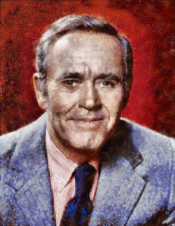 Hollywood Poster featuring the painting Henry Fonda Hollywood Actor by Esoterica Art Agency