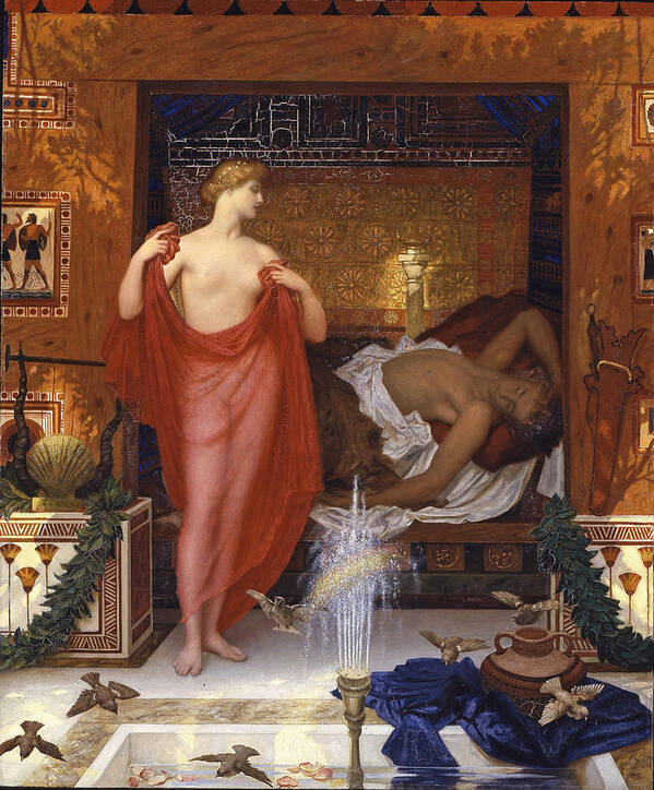 William Blake Richmond Poster featuring the painting Hera in the House of Hephaistos by William Blake Richmond
