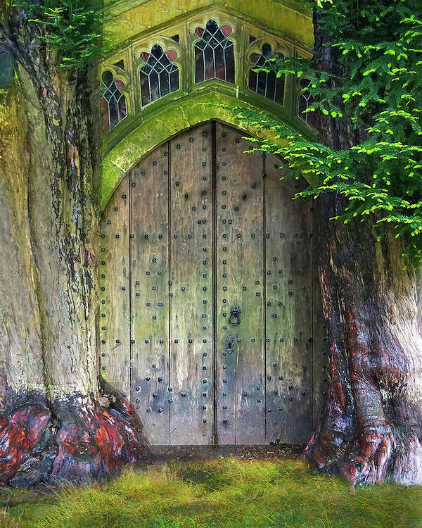 Hobbit Poster featuring the digital art Hobbit Door by Vicki Lea Eggen