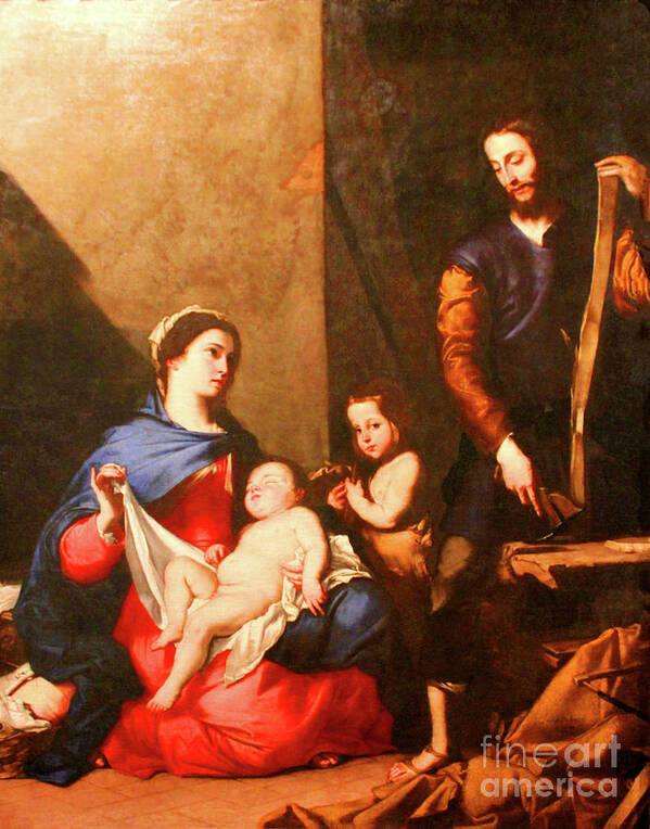 Spain Poster featuring the photograph Holy Family by Jose de Ribera by Nieves Nitta