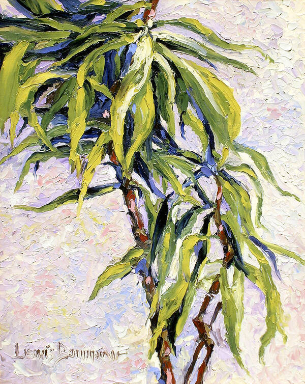 Yucca Poster featuring the painting House Plant by Lewis Bowman
