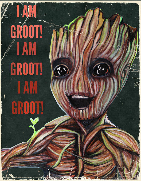 I Am Groot Poster by Ashley Durand - Fine Art America