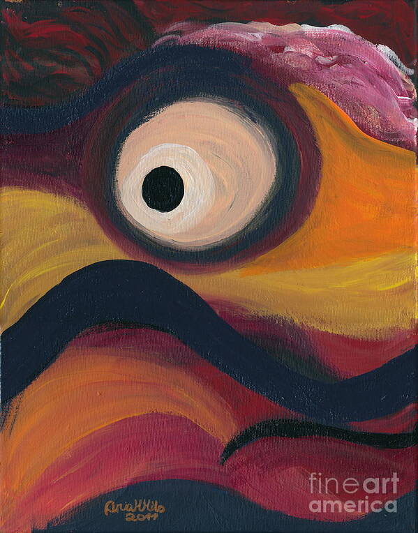 Abstract Poster featuring the painting In the Eye of the Hurricane by Ania M Milo