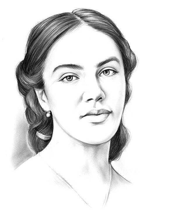 Jessica Findlay Poster featuring the drawing Jessica Findlay by Greg Joens