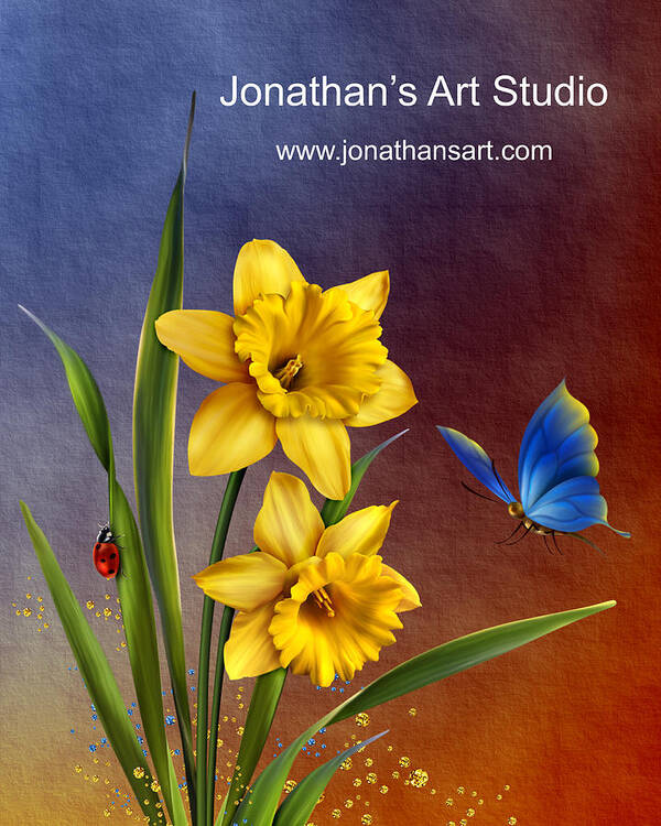 Jonathan's Art Studio Merchandise Poster featuring the digital art Jonathan's Art Studio Merchandise by John Junek