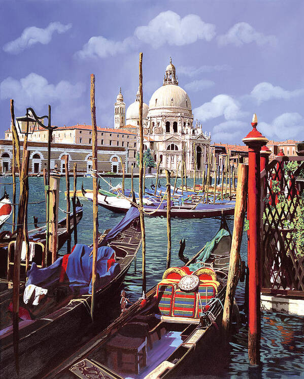 Church Poster featuring the painting La Salute by Guido Borelli