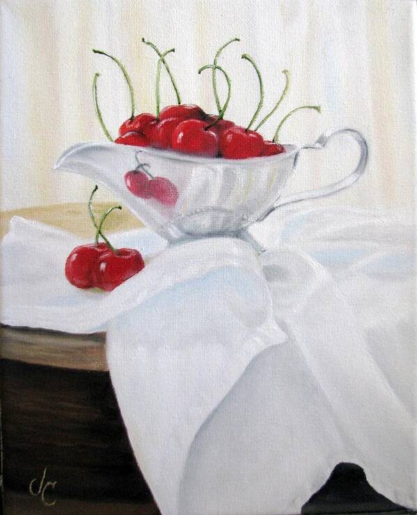 Cherries Poster featuring the painting Life by Jan Brown Caraway