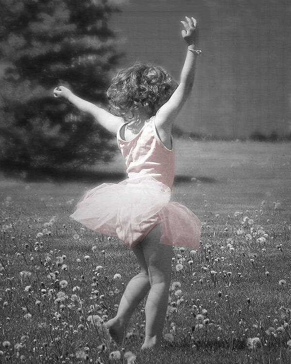 Little Girl Poster featuring the photograph Life's a Dance by Cindy Singleton