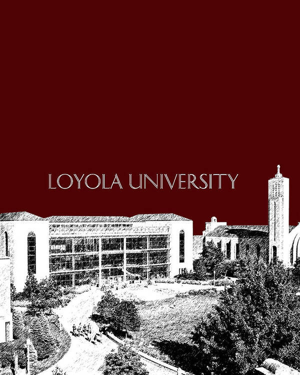  Poster featuring the digital art Loyola University Version 3 by DB Artist