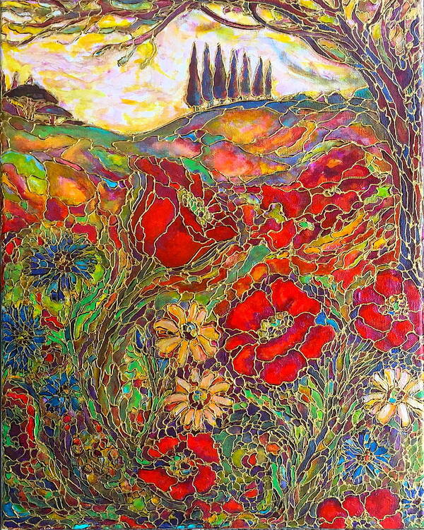 Summer Poster featuring the painting Memories of Tuscany by Rae Chichilnitsky