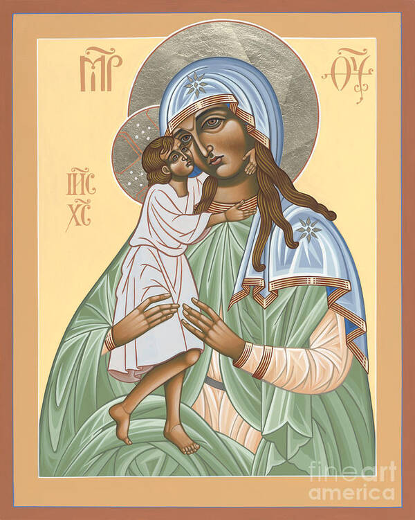Mother Of God Poster featuring the painting Mother of God Seeker After the Lost 170 by William Hart McNichols