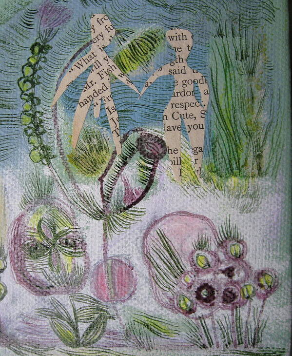 Garden Poster featuring the painting Naked Garden I by Susan Wright