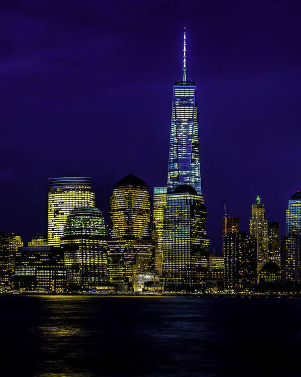 Skyline Poster featuring the photograph Nitetime Skyline by Nick Zelinsky Jr